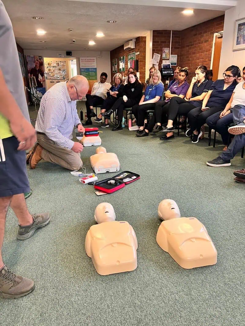 First aid kit demonstration
